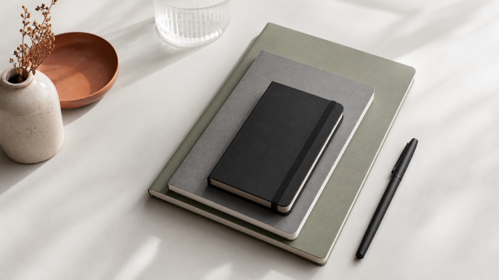 Comparaison de plusieurs formats de carnets pour bullet journal