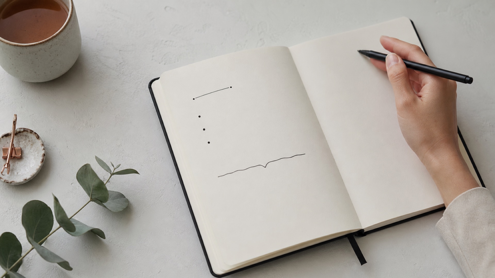Création simple d’une première page de bullet journal