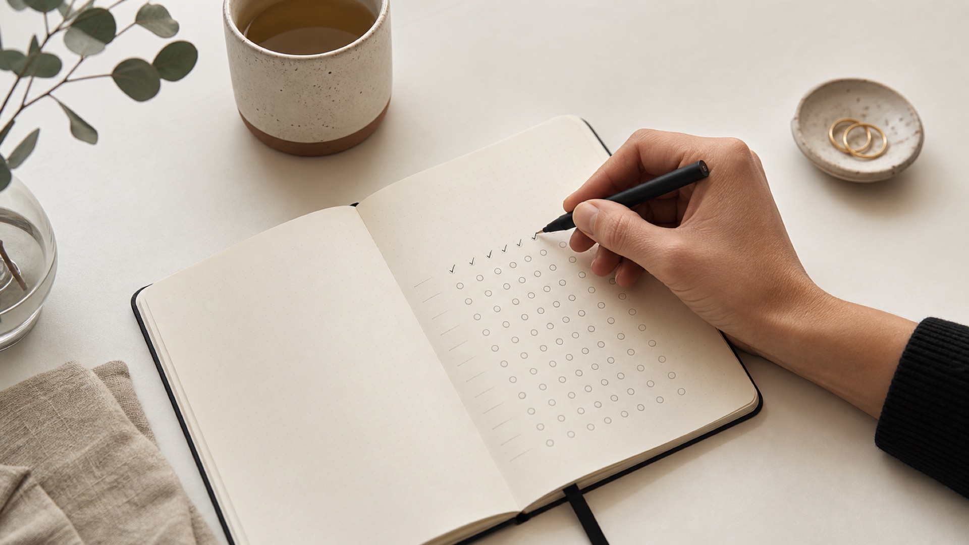 Rituel quotidien pour remplir son habit tracker